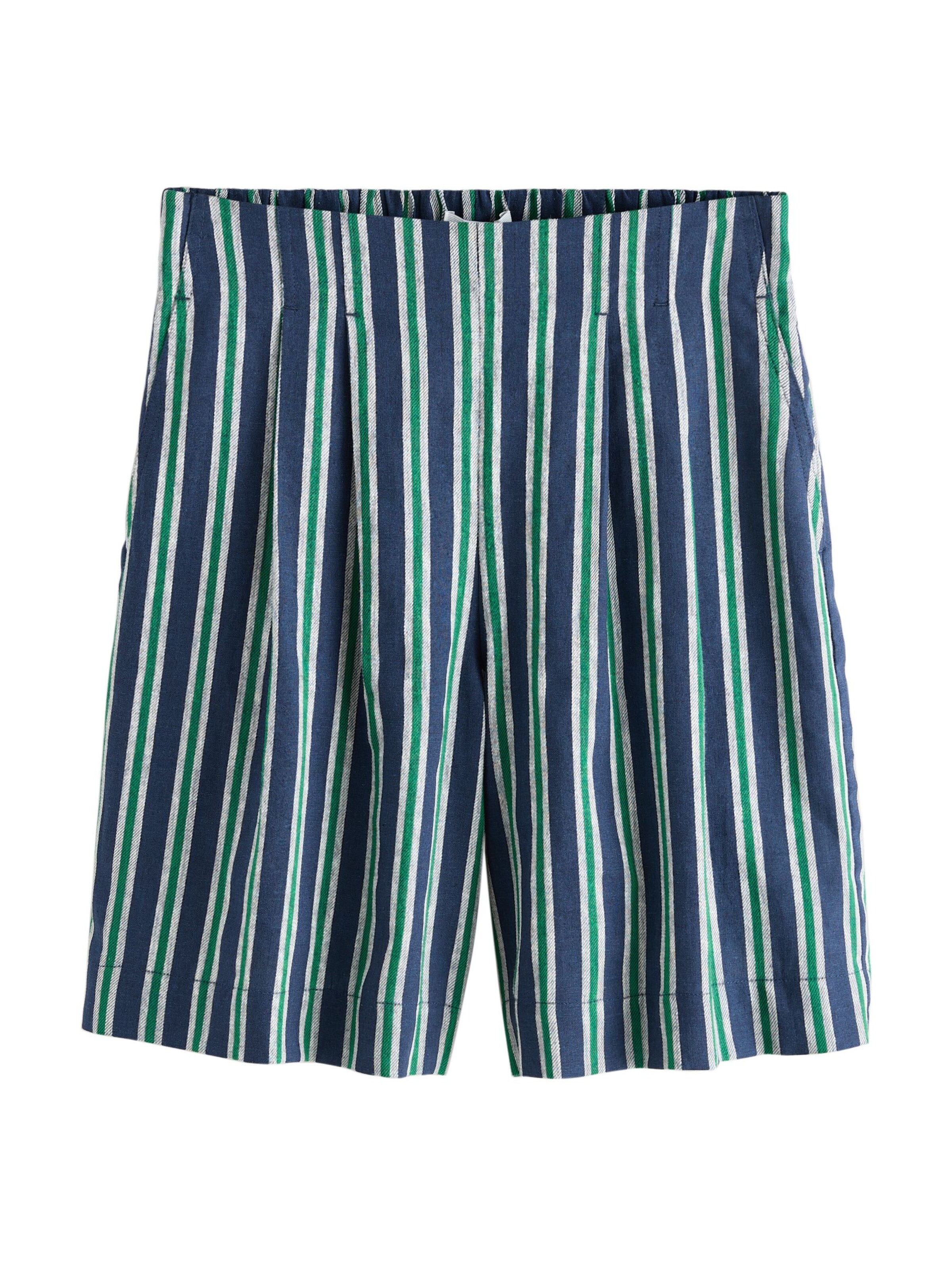 Next Pleat-Front Pants 'N. Premium' in 44/Petite in Navy / Green / White, Item view