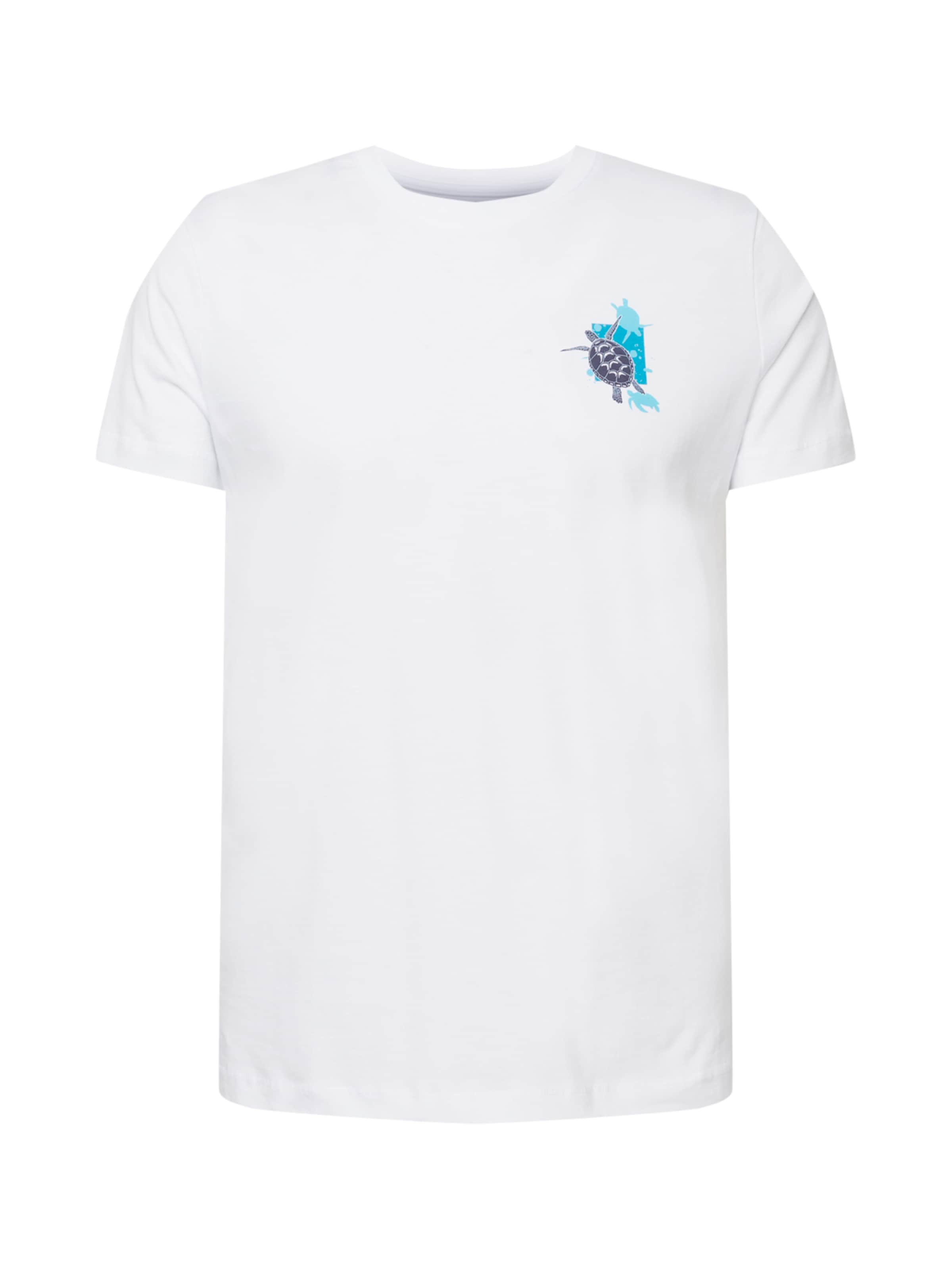 Männer Shirts WESTMARK LONDON T-Shirt 'SEA TURTLE' in Weiß - LA13021