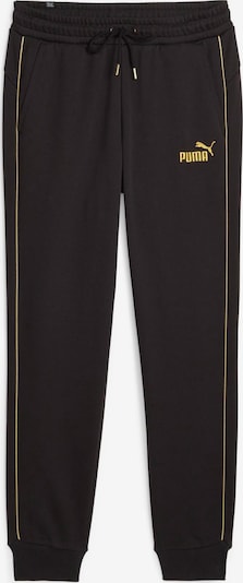 PUMA Pantalon de sport 'MINIMAL GOLD' en jaune d'or / noir, Vue avec produit