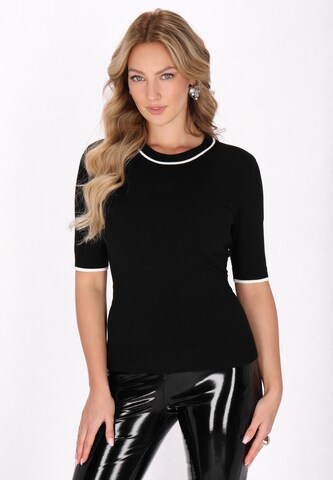 Pull-over faina en noir : devant
