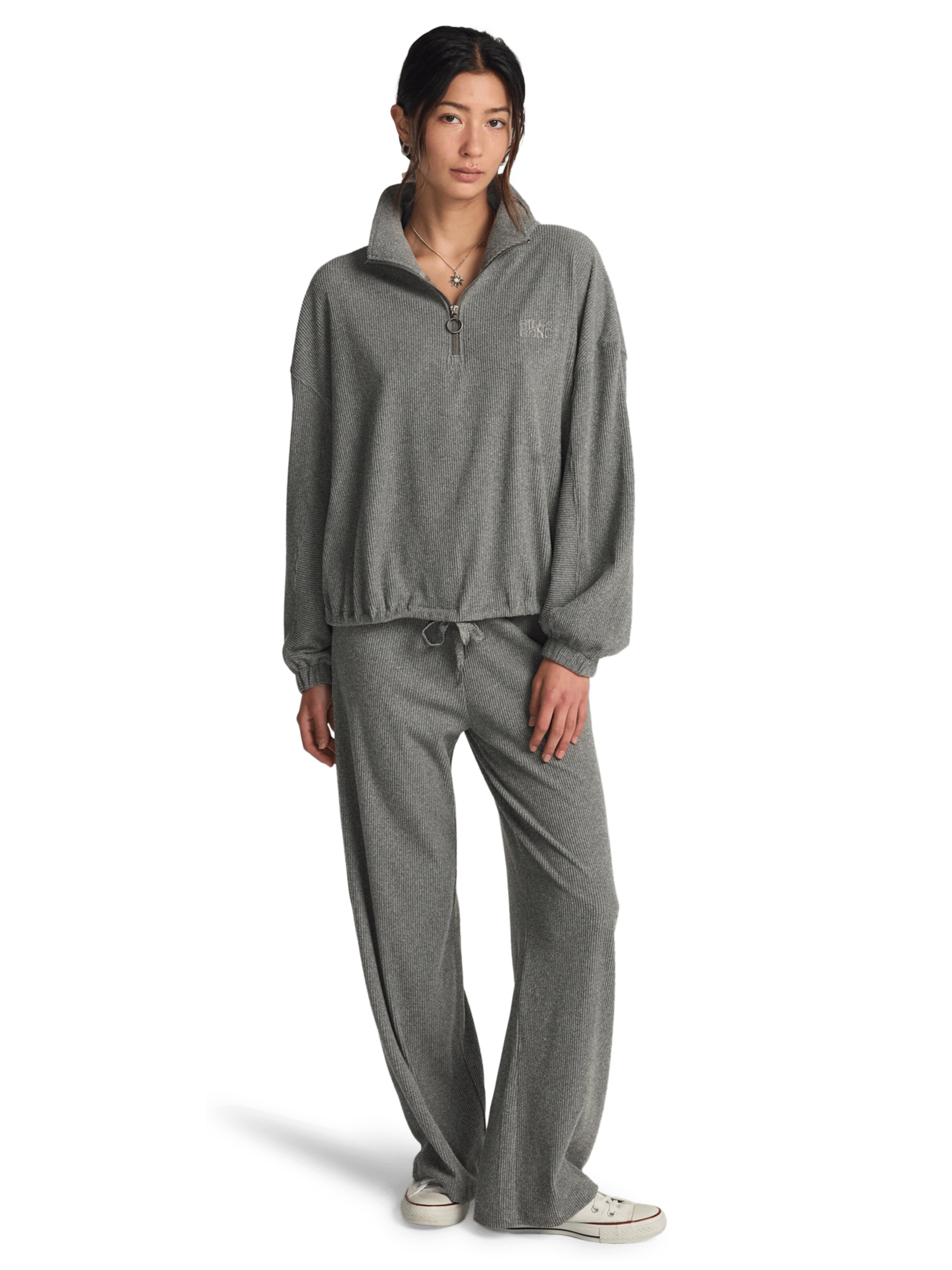 BILLABONG Sweatshirt 'Coffee Time' in Grey