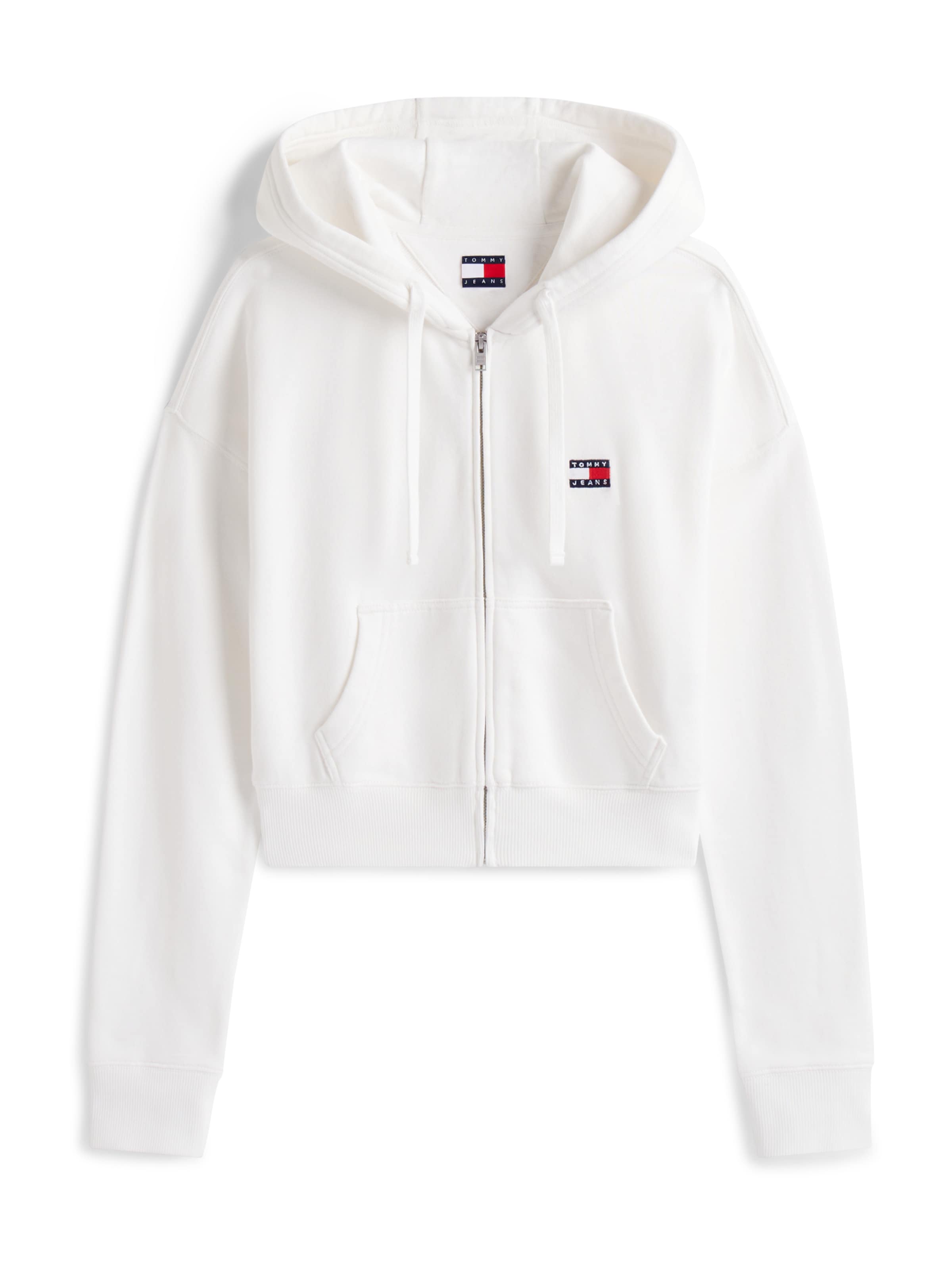 Tommy Jeans Bluza rozpinana w kolorze biały: przód