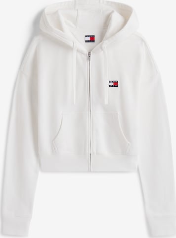 Veste de survêtement Tommy Jeans en blanc : devant