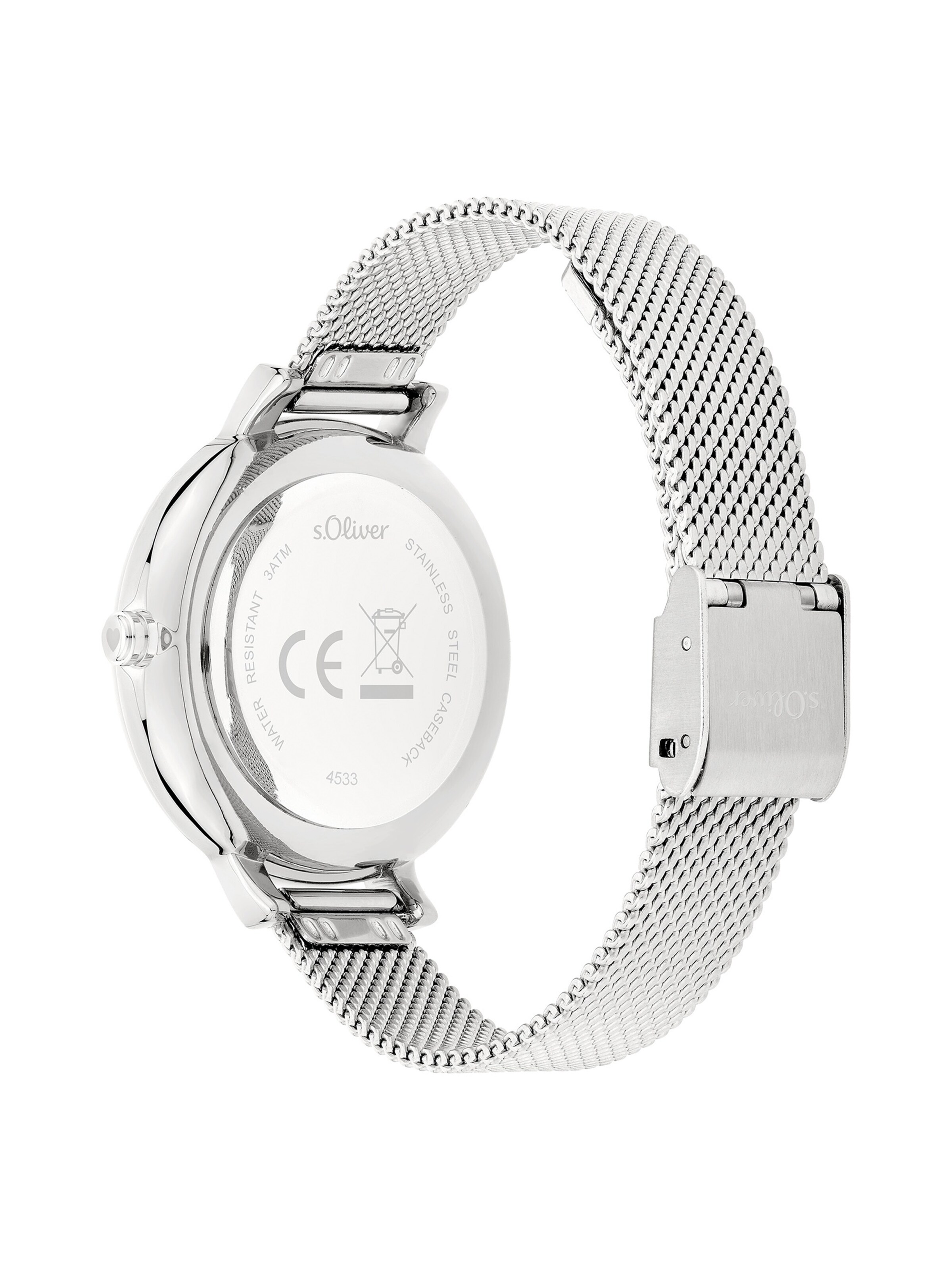 Montre à affichage analogique s.Oliver en argent
