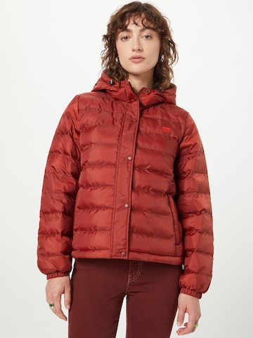 LEVI'S ® Tussenjas 'Edie Packable Jacket' in Rood: voorkant