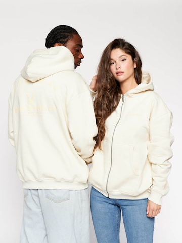 Multiply Apparel Zip-Up Hoodie in Beige