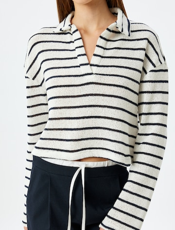 Koton Pullover in Weiß