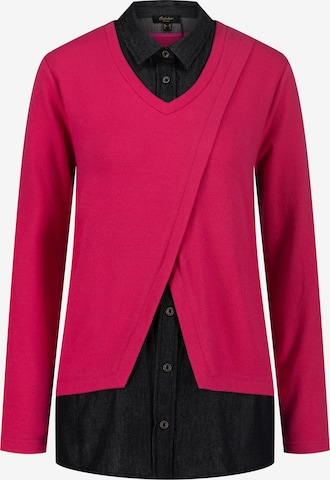 October Blouse in Roze: voorkant