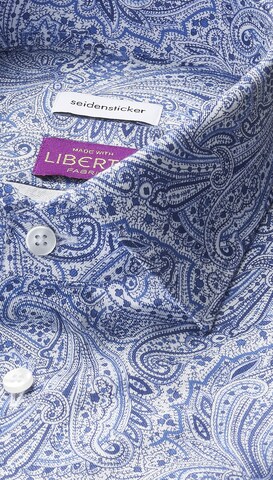 Fit confort Chemise business 'Schwarze Rose' SEIDENSTICKER en bleu