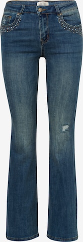 KOROSHI Flared Jeans in Blue: front