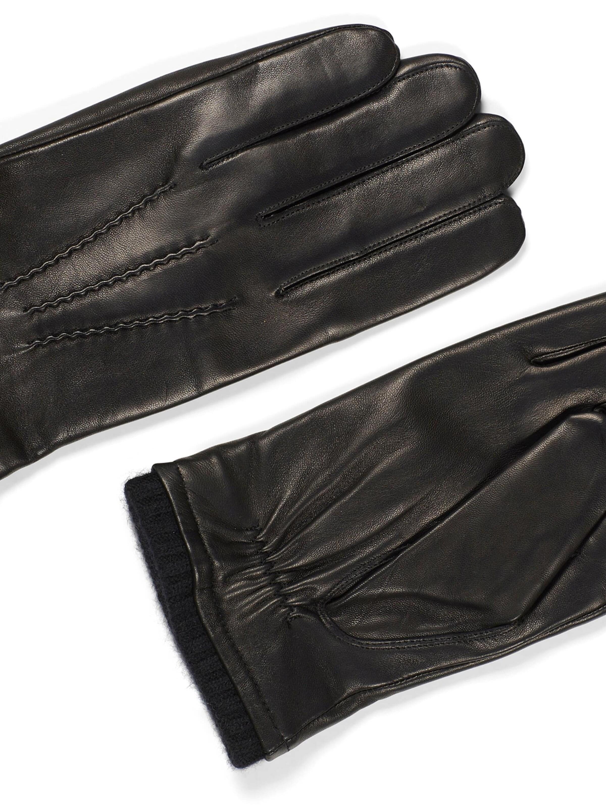 Howard London Fingerhandsker 'Leather Gloves Ted Black 10.5' i sort