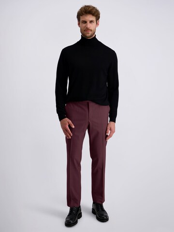 PIERRE CARDIN Regular Trousers with creases 'Ryan' in Red