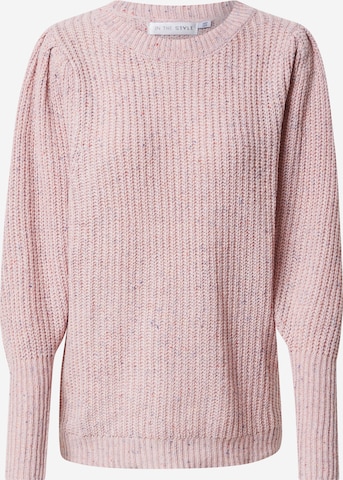 In The Style Sweater in Pink: front