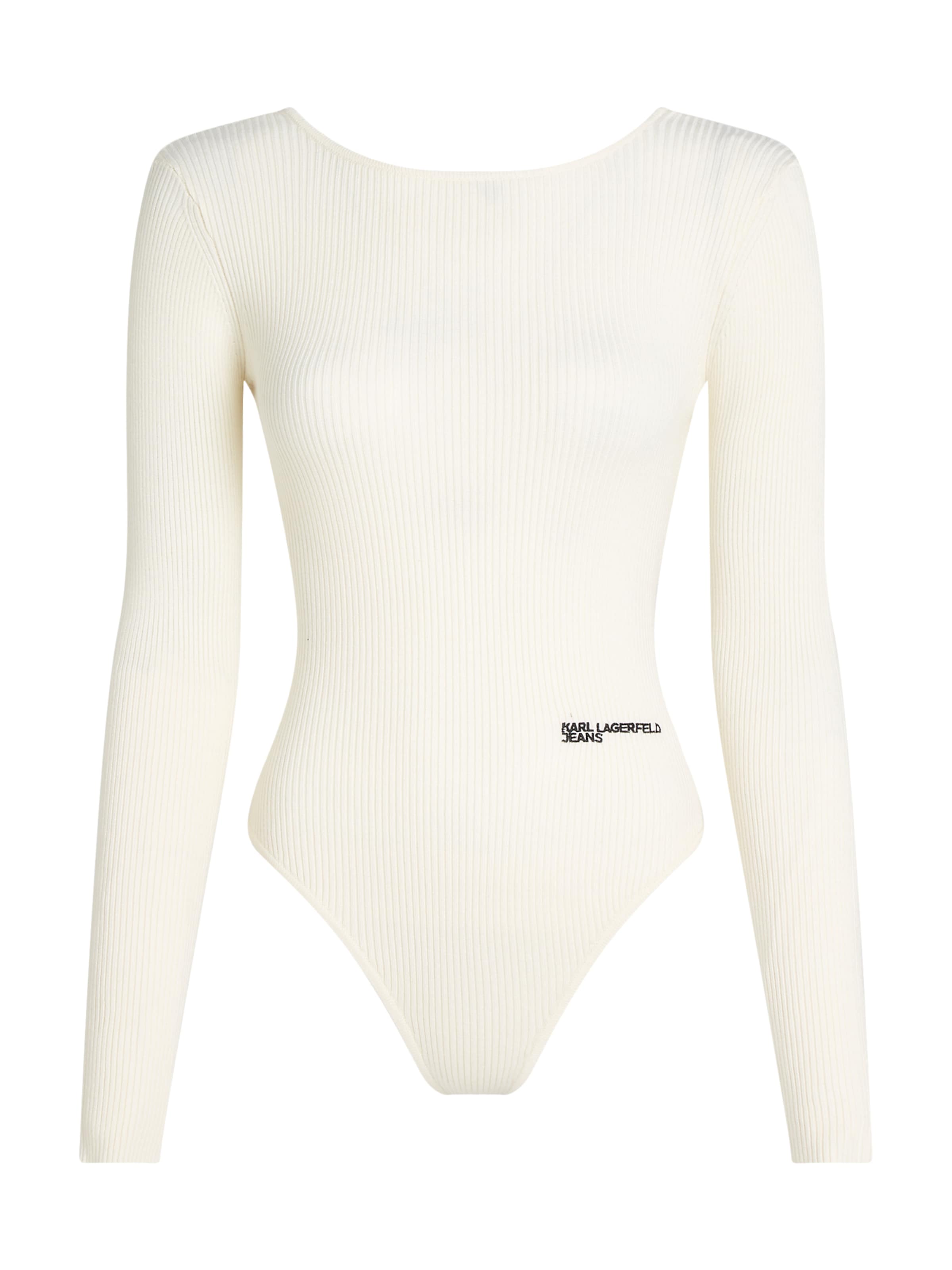 KARL LAGERFELD JEANS Bodi | bela barva: sprednja stran