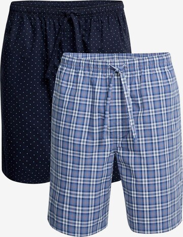 Pantaloncini da pigiama di Marks & Spencer in blu: frontale