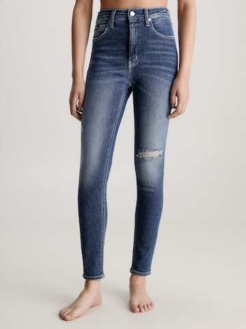 Calvin Klein Jeans Skinny Jeans in Blauw: voorkant