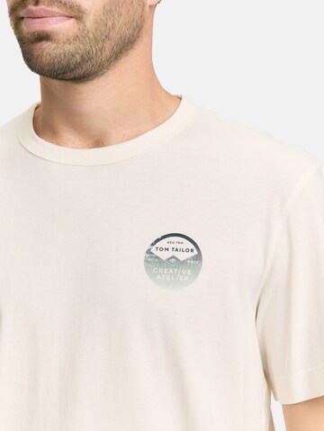 TOM TAILOR T-Shirt in Braun