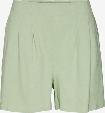 VERO MODA Normální Kalhoty se sklady v pase 'JESMILO' – zelená: přední strana