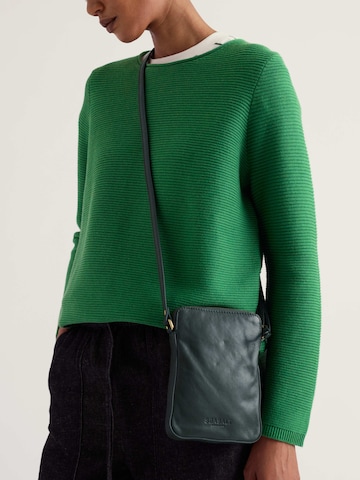 Borsa a tracolla di Seasalt Cornwall in verde: frontale
