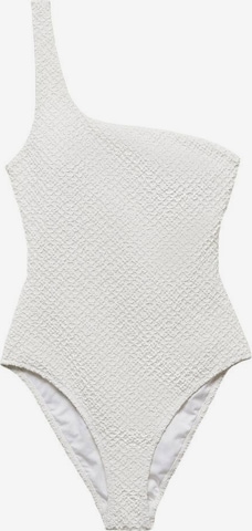 MANGO Swimsuit 'Salada' in White: front