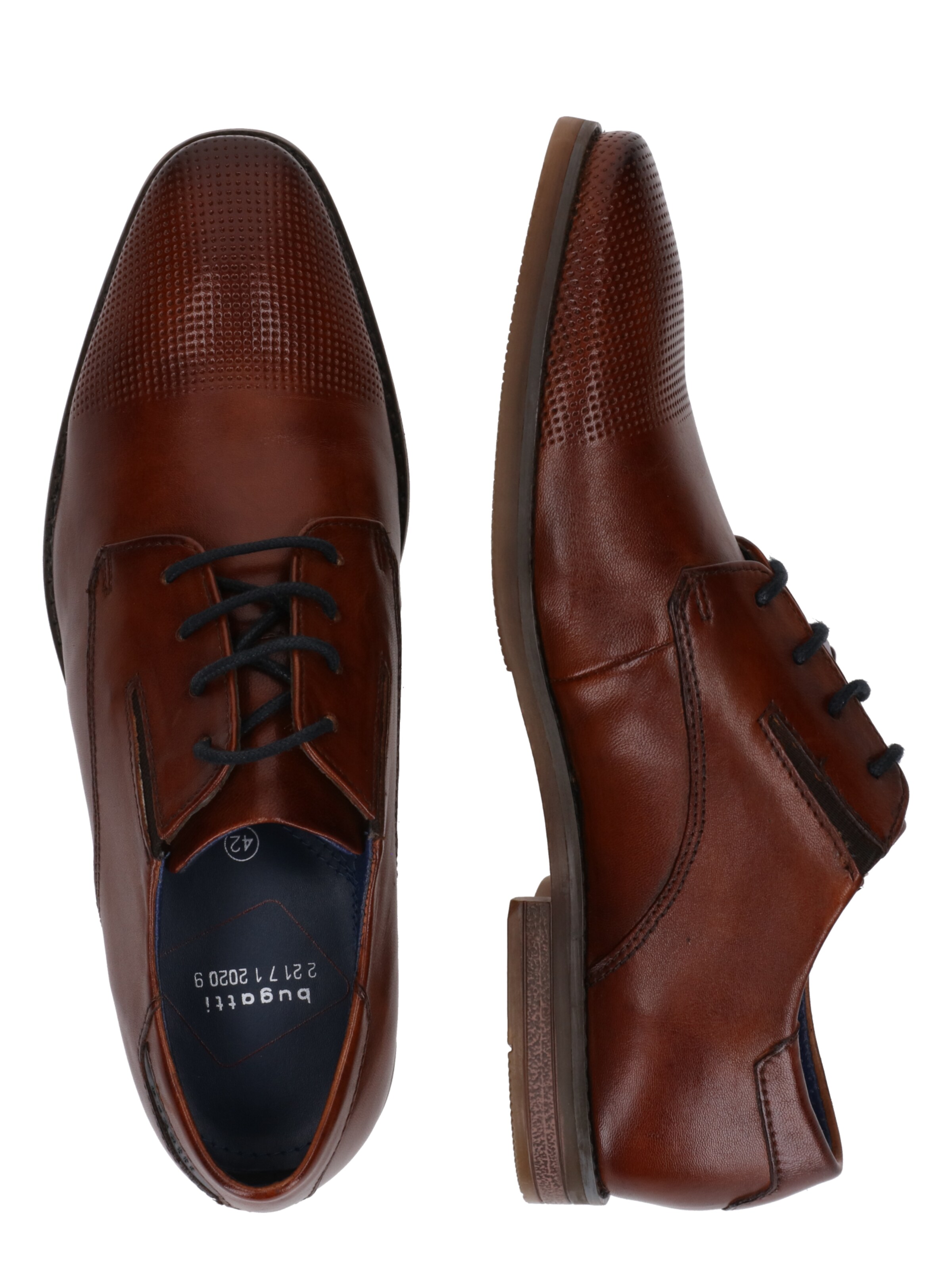 bugatti Šněrovací boty – hnědá
