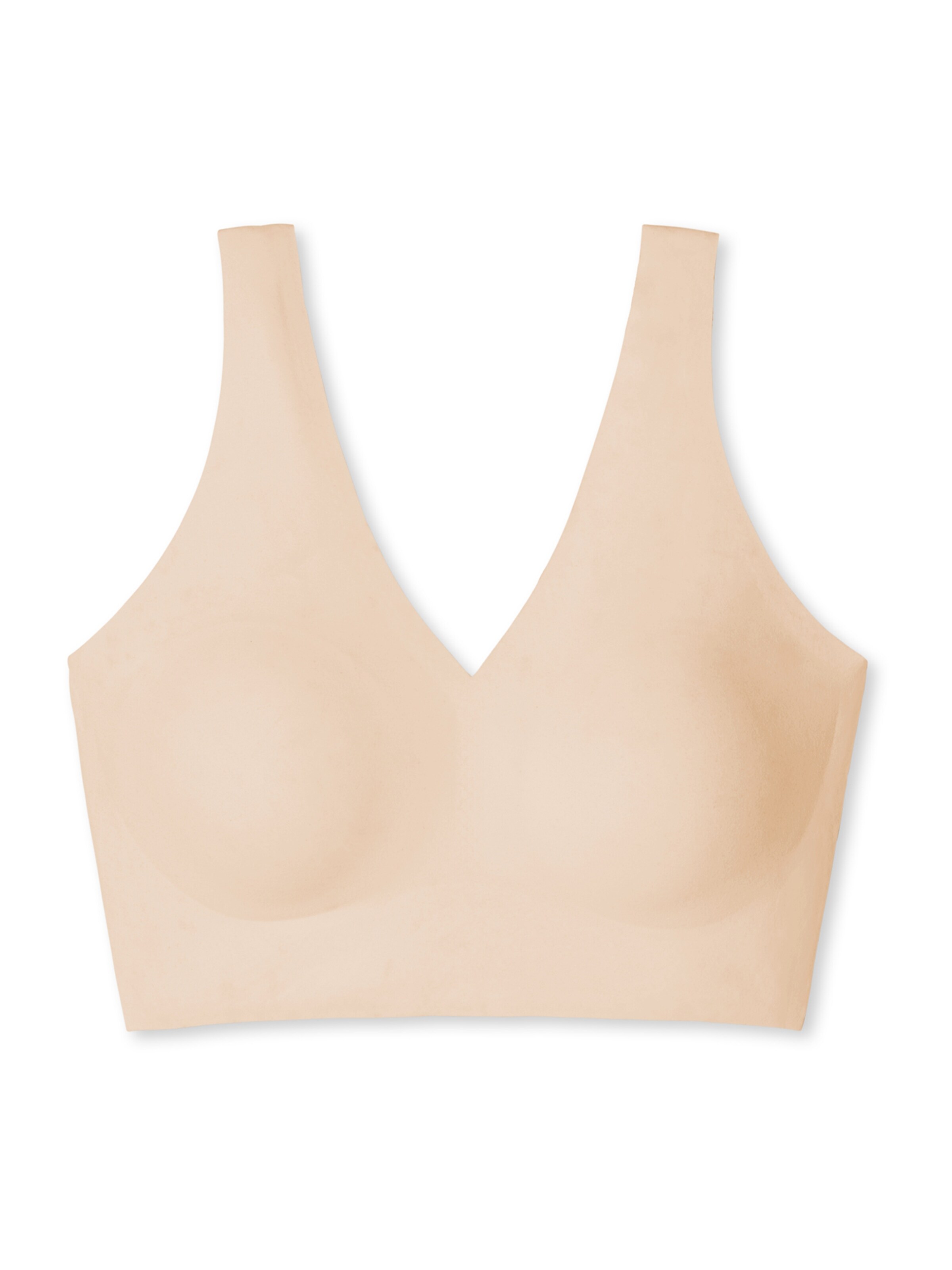 SCHIESSER Bra ' Lasercut Invisible Soft ' in Beige: front