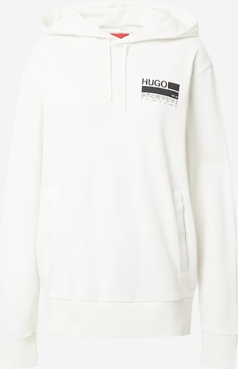 Bluză de molton 'Dasweater' HUGO pe negru / alb, Vizualizare produs