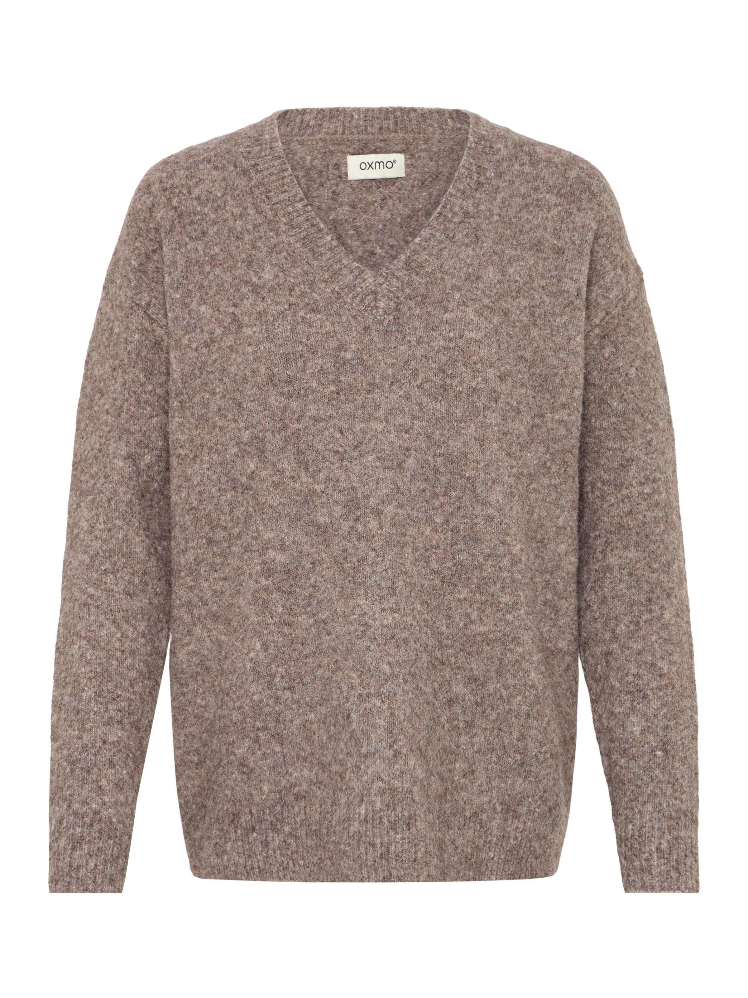 Oxmo Sweater ' OXISELMA ' in Grey: front