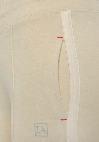LASCANA ACTIVE Wide leg Sports trousers in Beige