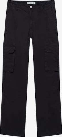 Pantalon cargo Pull&Bear en noir : devant