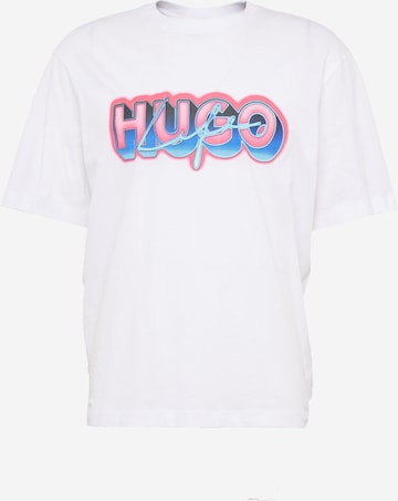 HUGO Blue T-shirt 'Nillumi' i vit: framsida