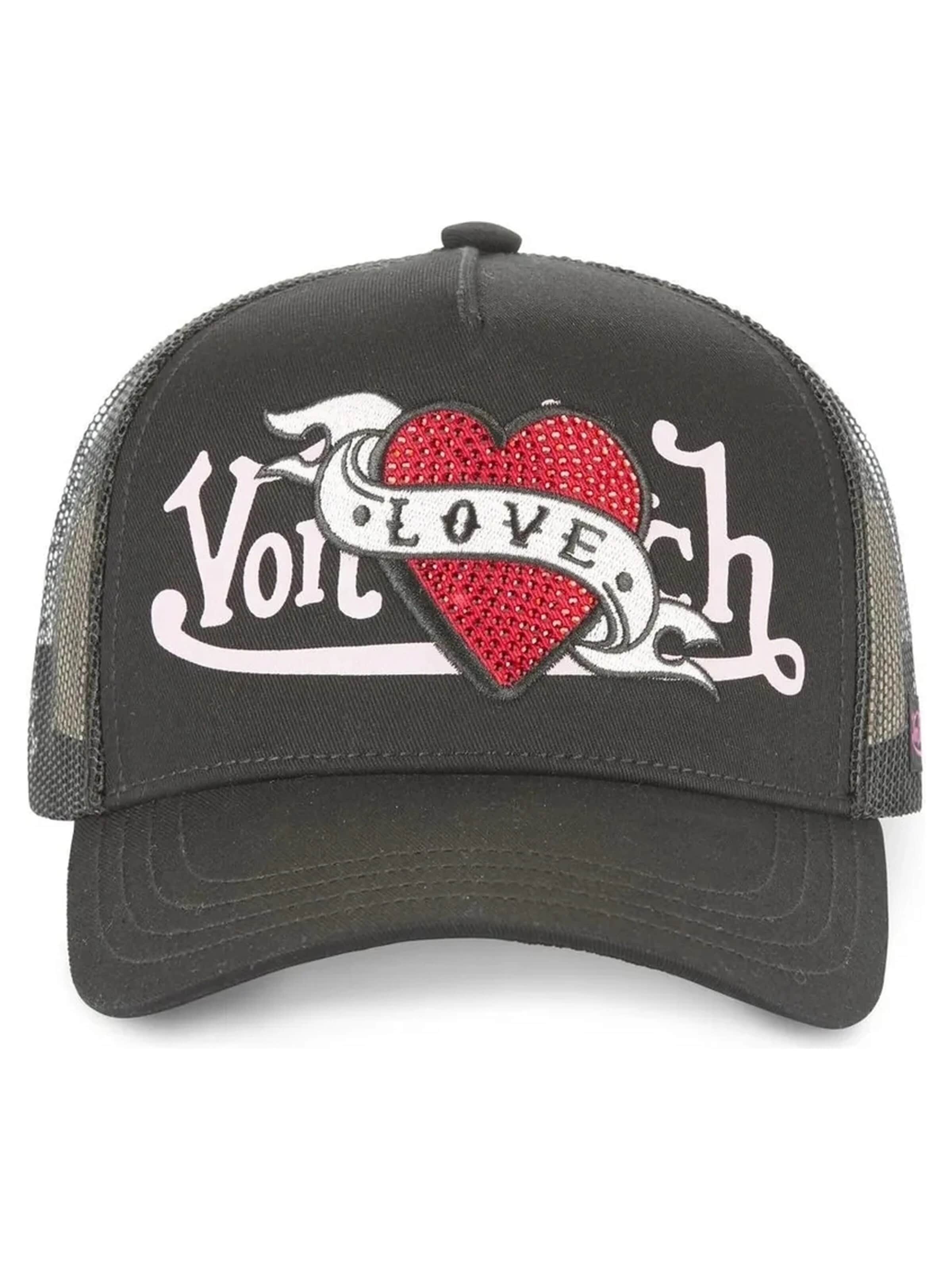 Von Dutch Kšiltovka 'Gorra von dutch negra lovu nr trucker cap' – černá: přední strana
