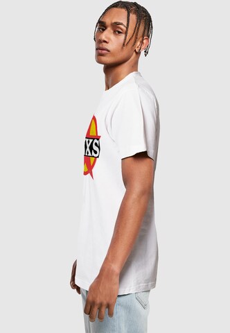 Merchcode Shirt 'INXS - Circle Star' in Wit