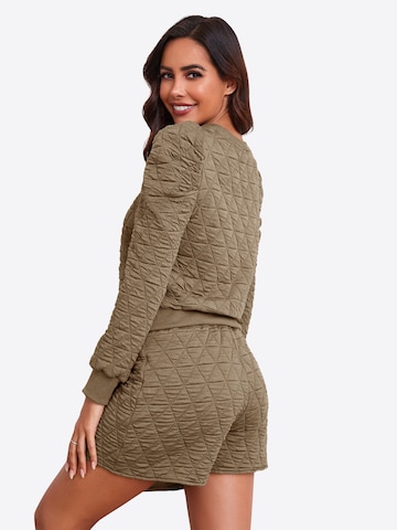 Imily Bela Hlačni kostim | zelena barva: zadnja stran