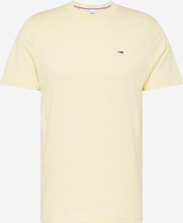 Tommy Jeans Regular fit T-shirt i gul: framsida