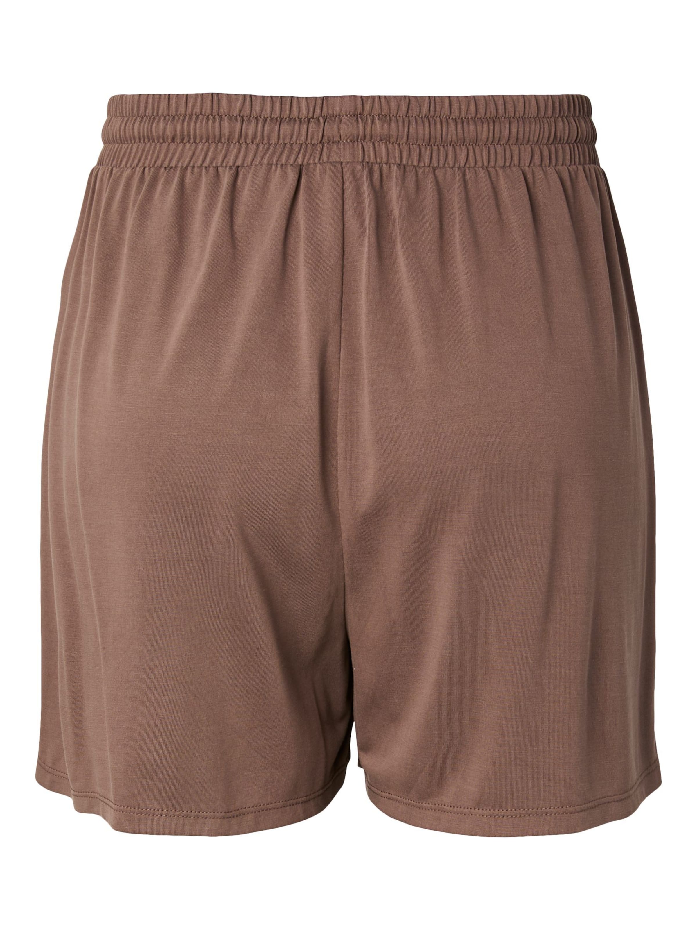 PIECES Regular Pants in Brown