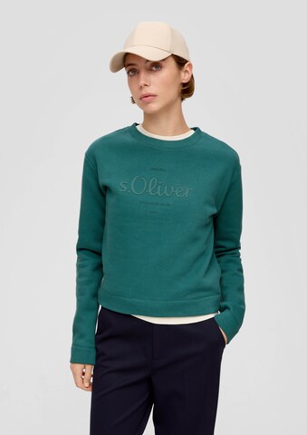 Sweat-shirt s.Oliver en bleu : devant