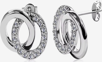ROUGEMONT Jewellery Earrings 'Funkelnde Ohrstecker Capri' in Silver: front