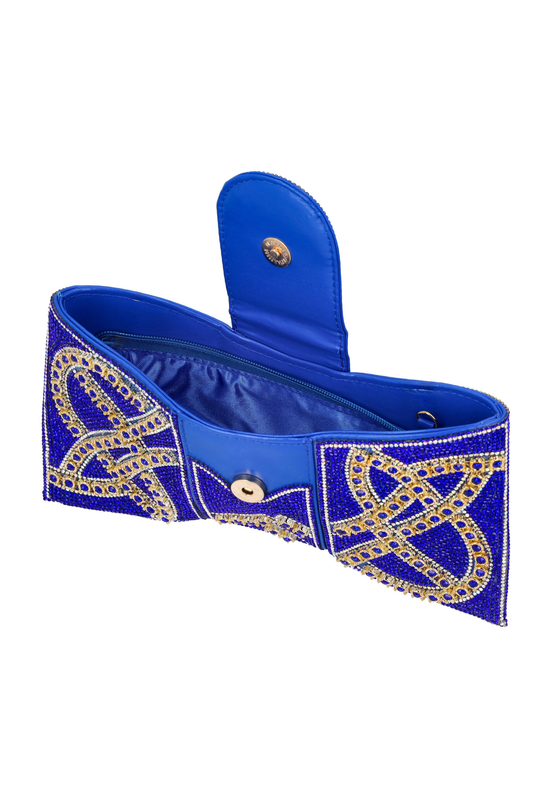 faina Clutch in Blauw