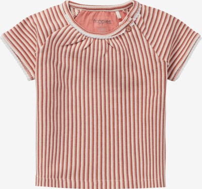 Tricou 'Ahome' Noppies pe maro ruginiu / roz pal / alb, Vizualizare produs
