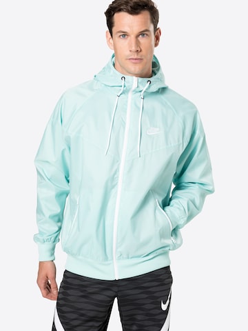 Nike Sportswear Prehodna jakna | zelena barva: sprednja stran