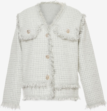 ALARY Πλεκτή ζακέτα σε λευκό: μπροστά