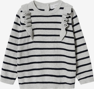 MANGO KIDS Sweater 'MANU' in Grey: front