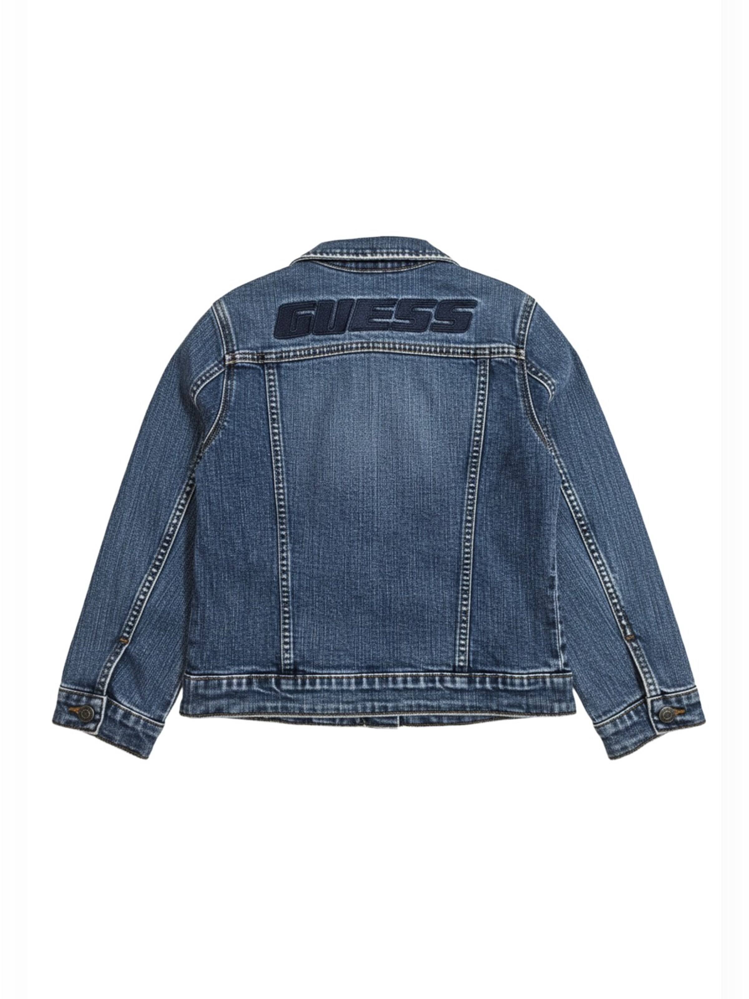 GUESS KIDS - Chaqueta de entretiempo 'Giubbino denim blu per bambino' en azul
