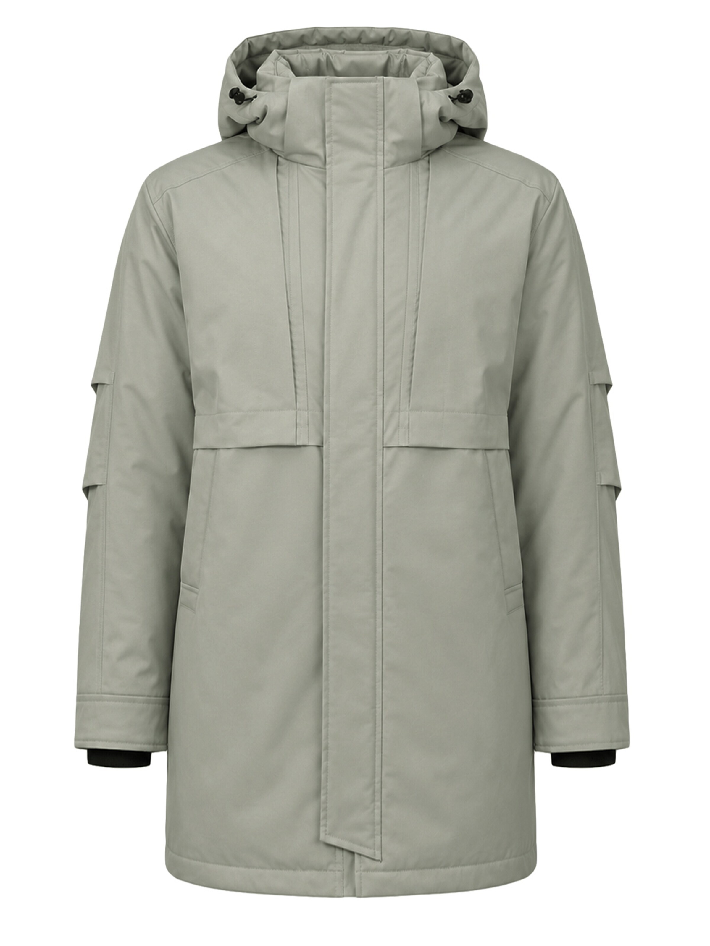 ALLTHEMEN Winter Coat 'Eishauch' in Grey
