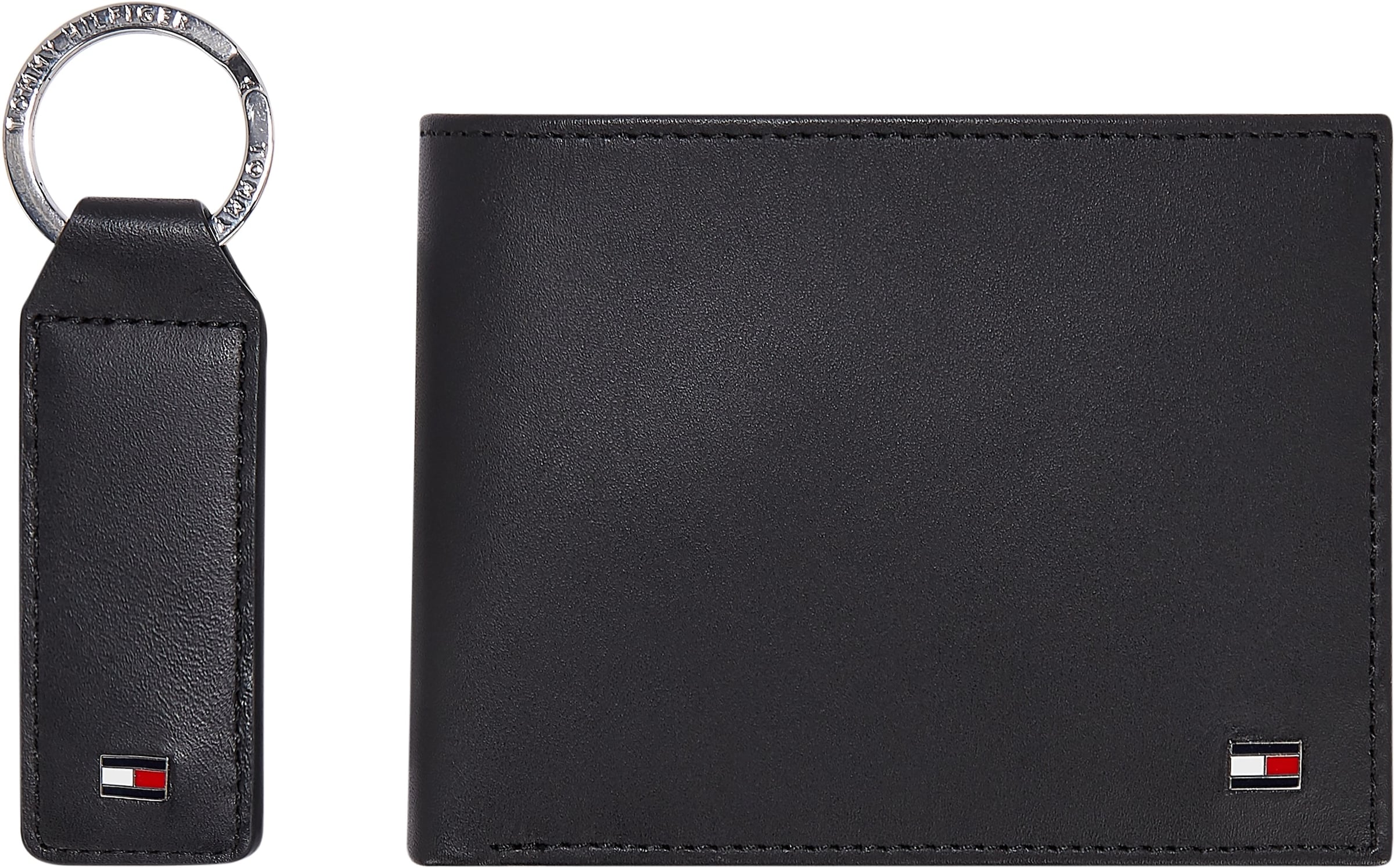 TOMMY HILFIGER Portemonnee in Zwart: voorkant