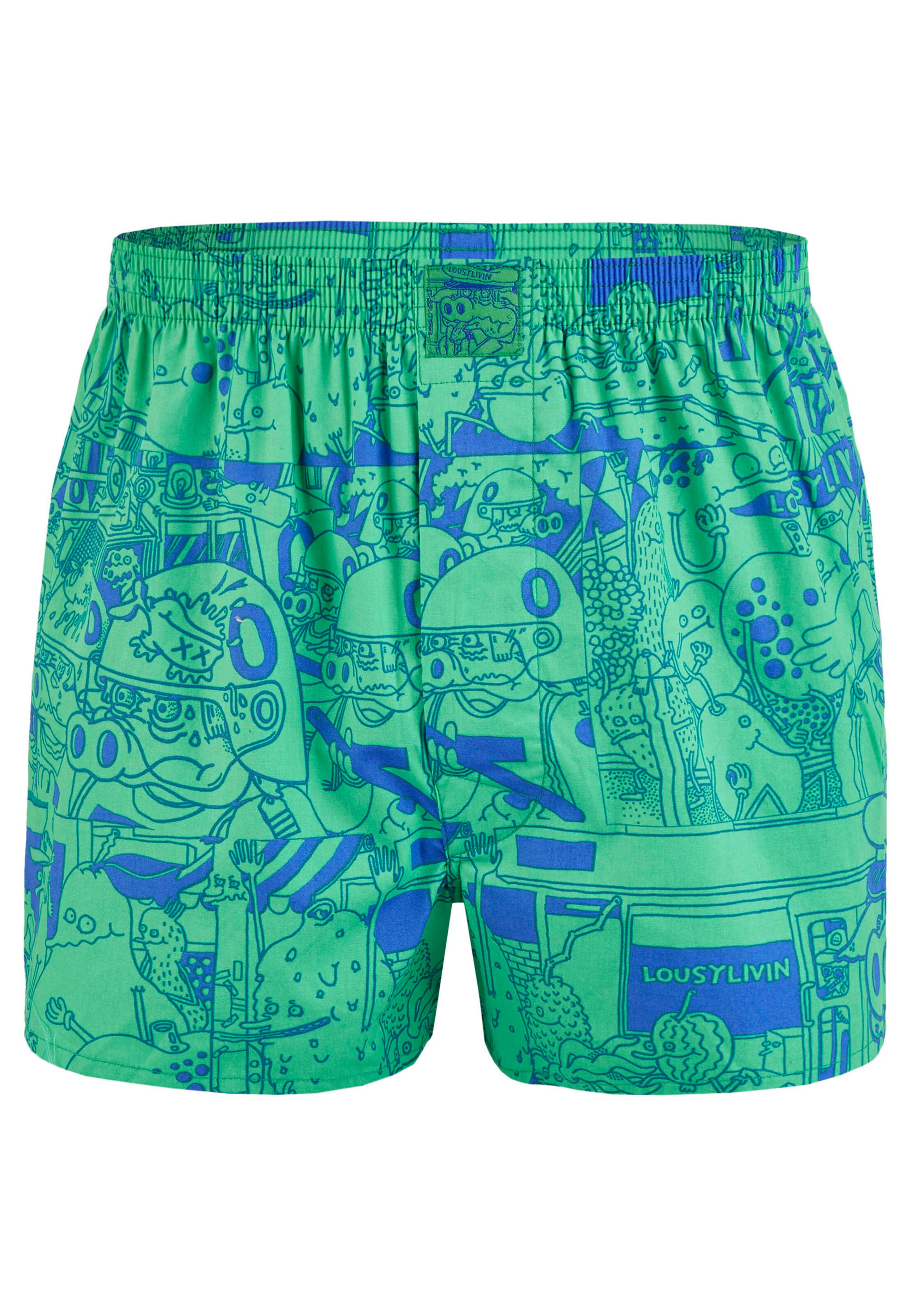 Lousy Livin Boxershorts 'Demo & Ghost' in Blau