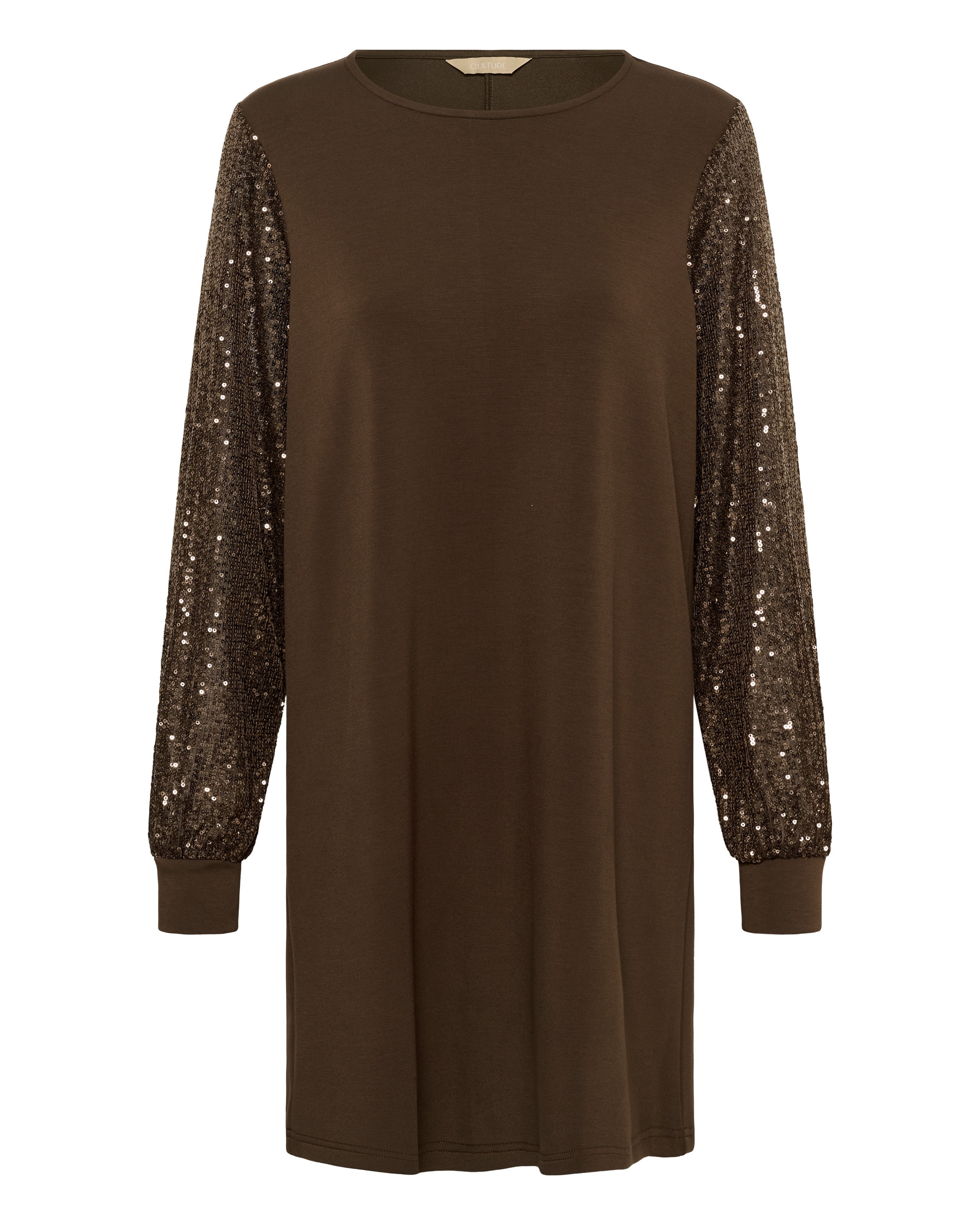 CULTURE Dress in Brown: front