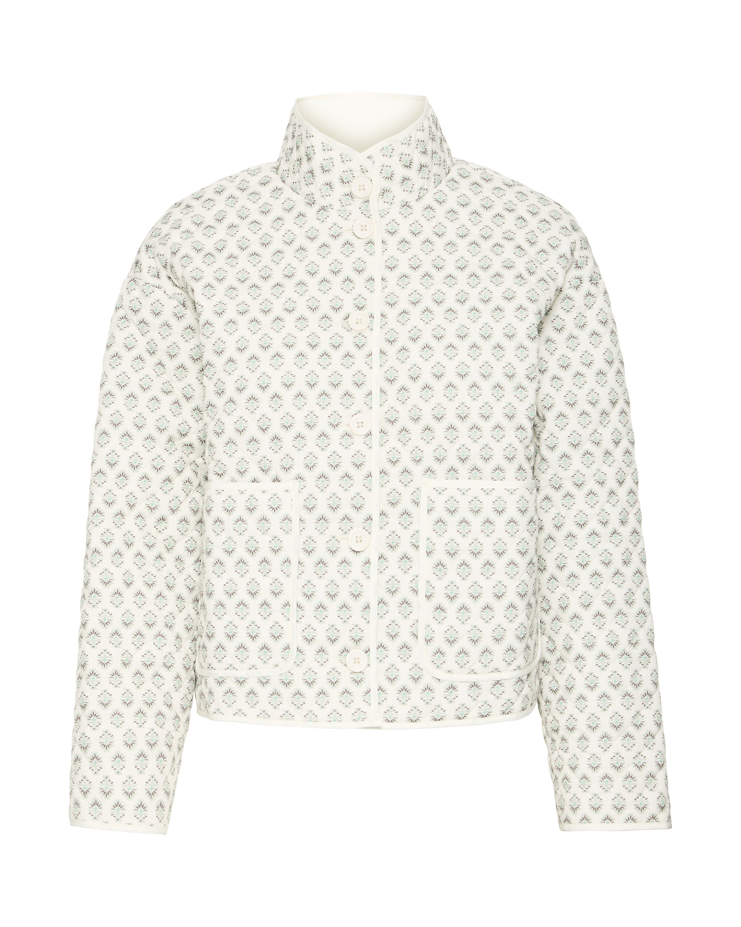 Fransa Veste mi-saison en L en vert, Vue avec produit
