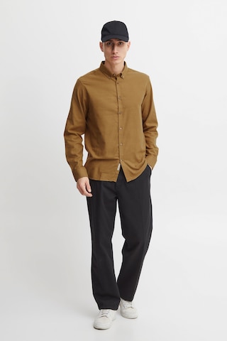 !Solid Regular fit Button Up Shirt 'Pete' in Brown